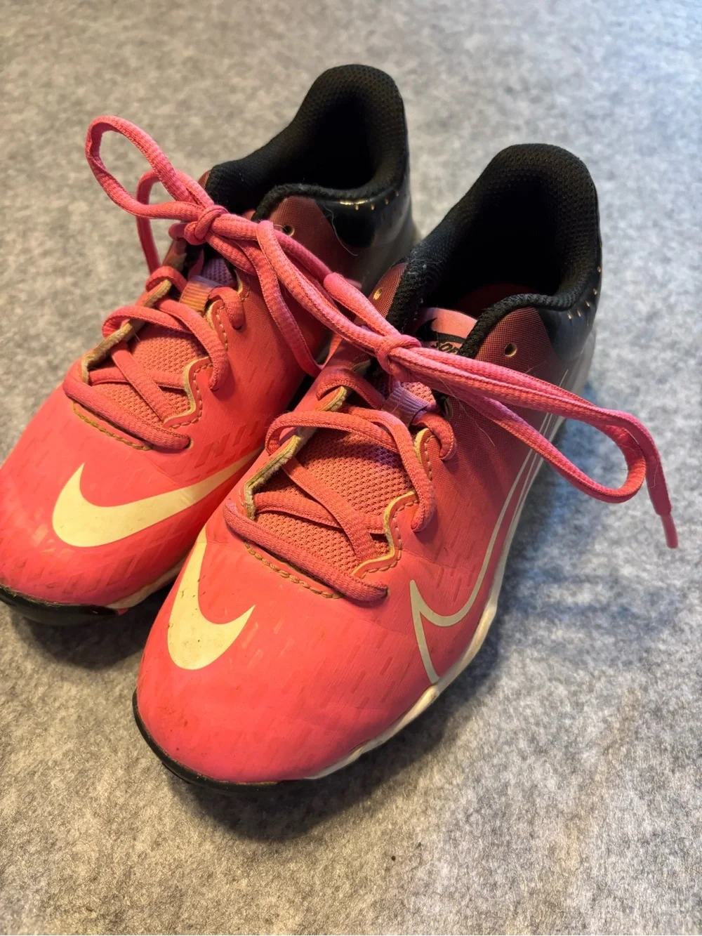 Nike Kids Pink and Black Athletic Sneakers